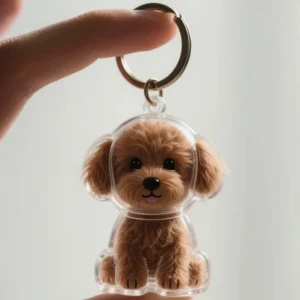 The "Always Near" Pet Hair Keychain