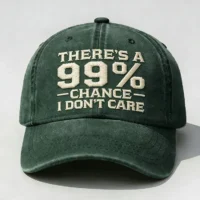 There's A 99% Chance I Don't Care Embroidery Cap