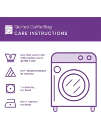 Highland Cow Quilted Duffle Bag