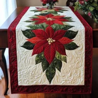Winter Petals Quilted Table Runner
