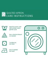 Hippie Van Quilted Apron Set (2-Piece) – Padded Apron + Heat-Resistant Oven Mitts